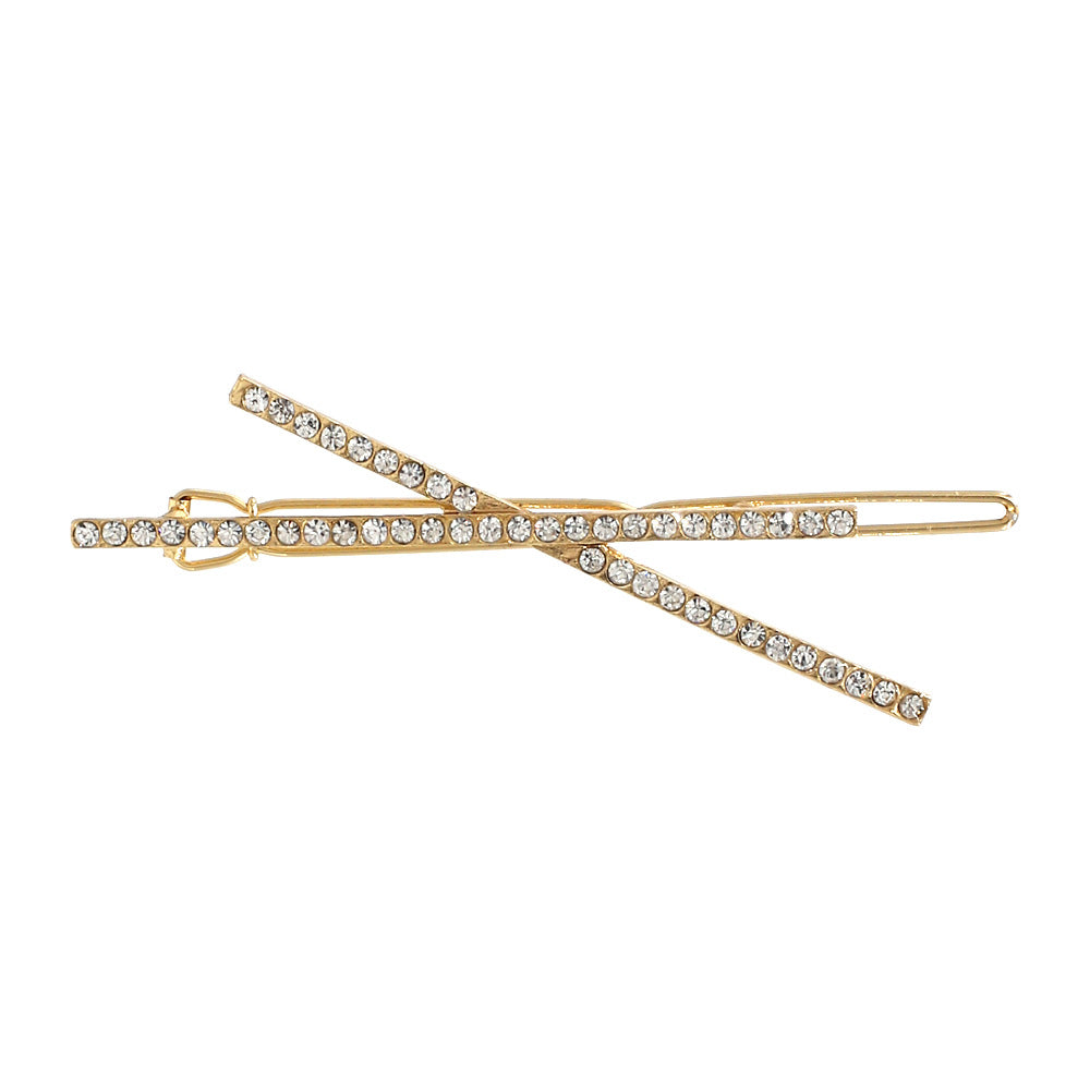 Cross Rhinestone Hair Clip Set L3258