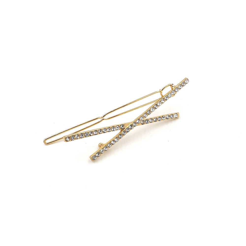 Cross Rhinestone Hair Clip Set L3258