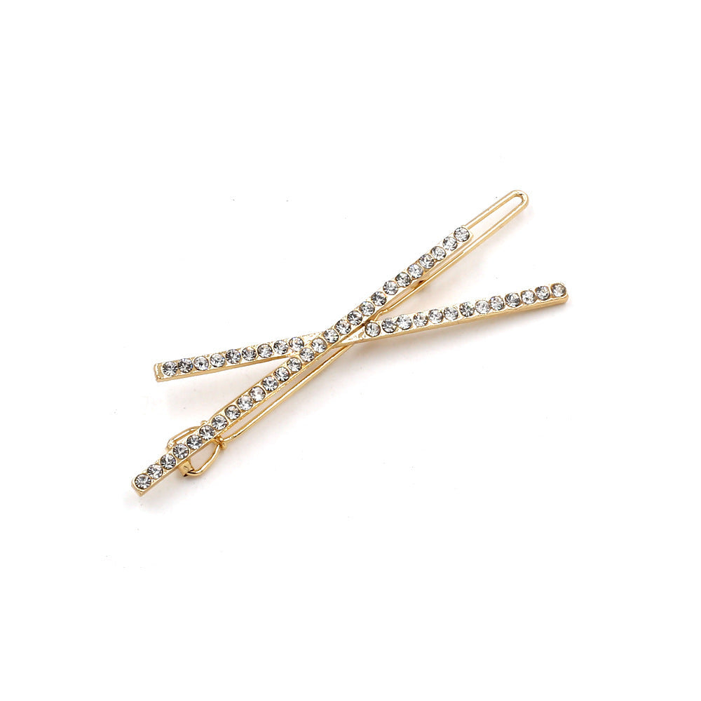 Cross Rhinestone Hair Clip Set L3258