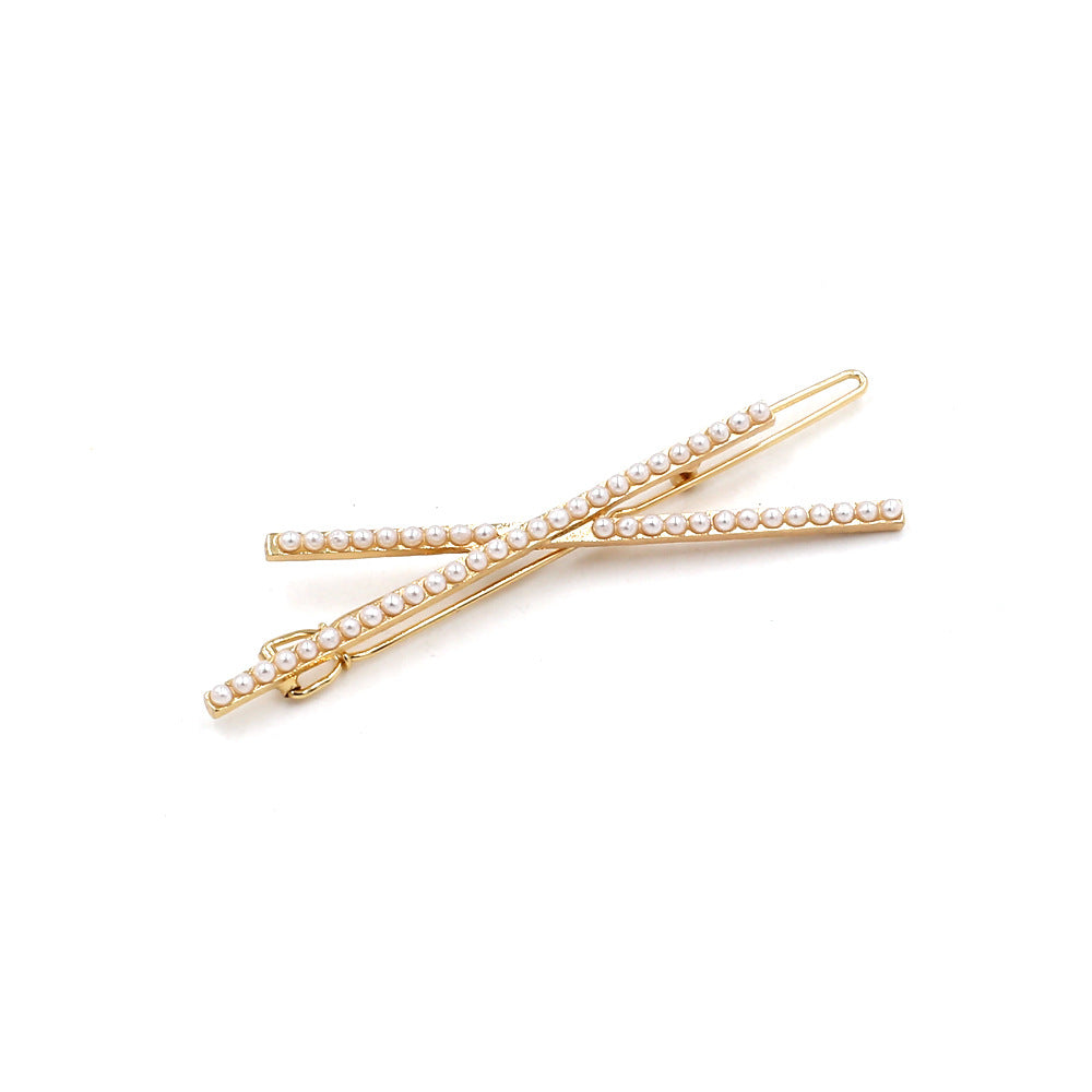 Cross Rhinestone Hair Clip Set L3258
