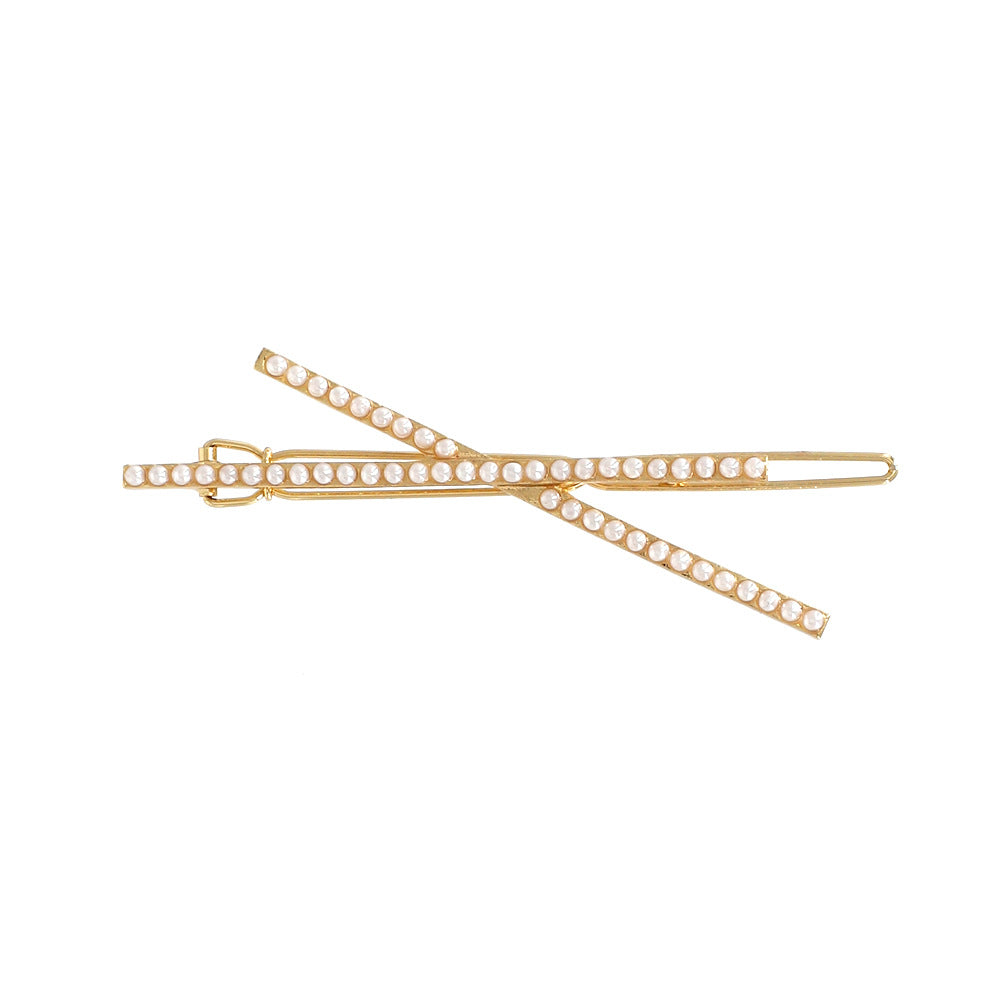 Cross Rhinestone Hair Clip Set L3258