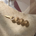 Portrait Coins Alloy Hair Clip L3262