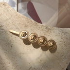 Portrait Coins Alloy Hair Clip L3262