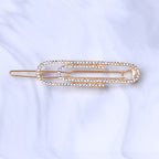Paperclip Rhinestone Hair Clip L3266