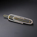 Paperclip Rhinestone Hair Clip L3266