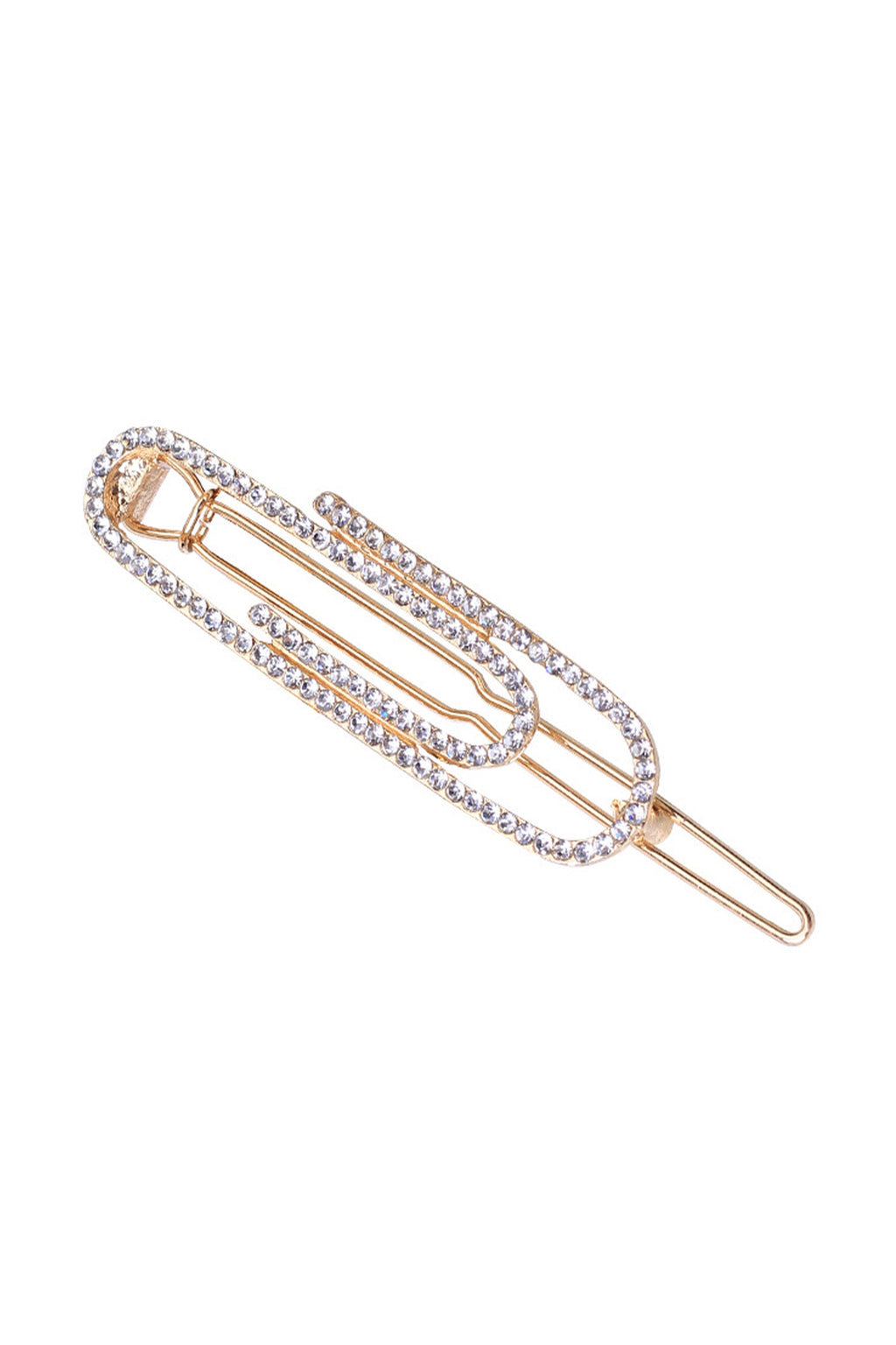 Paperclip Rhinestone Hair Clip L3266