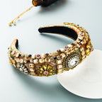Baroque Rhinestone Sponge Headband L3285