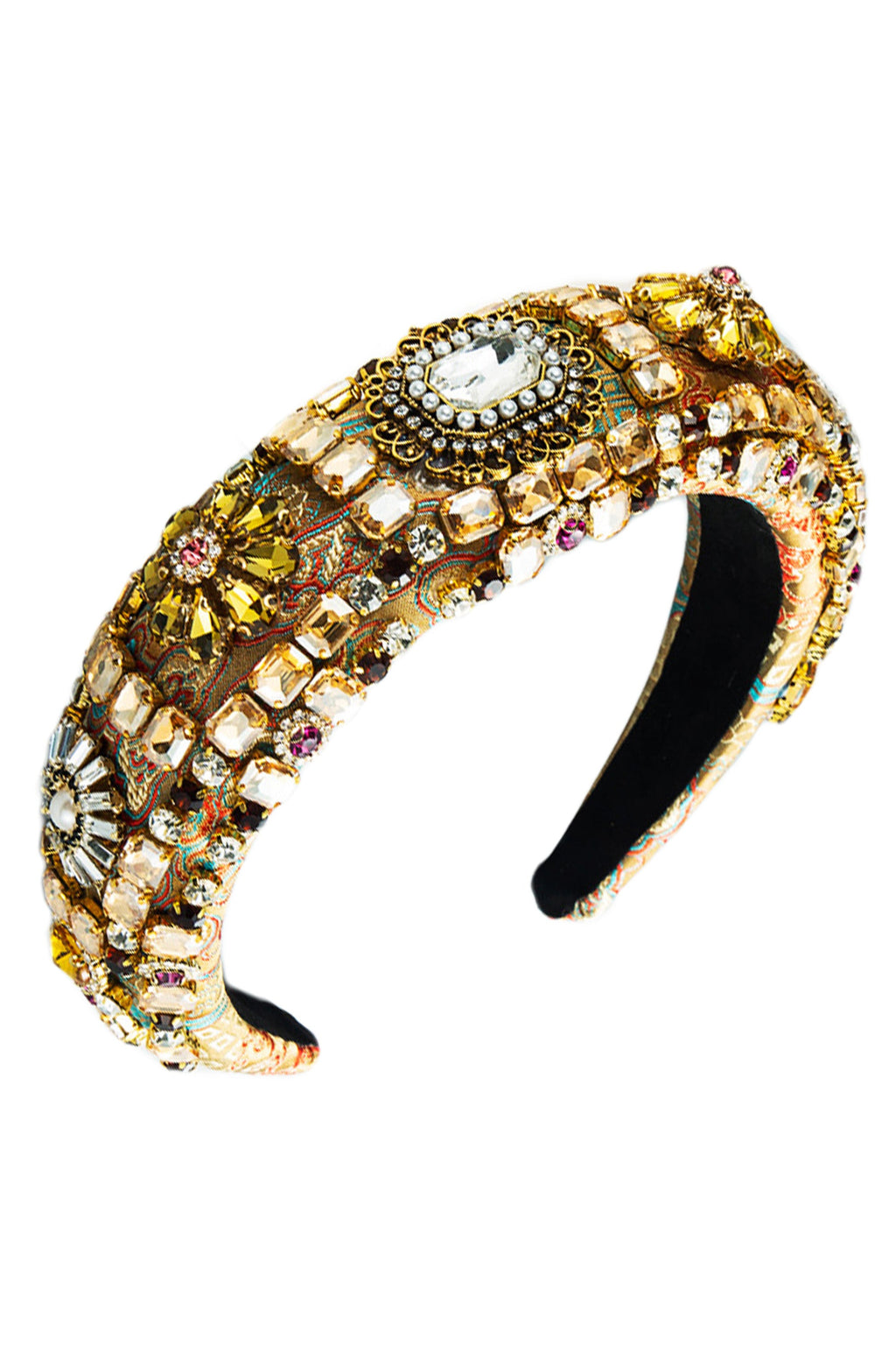 Baroque Rhinestone Sponge Headband L3285