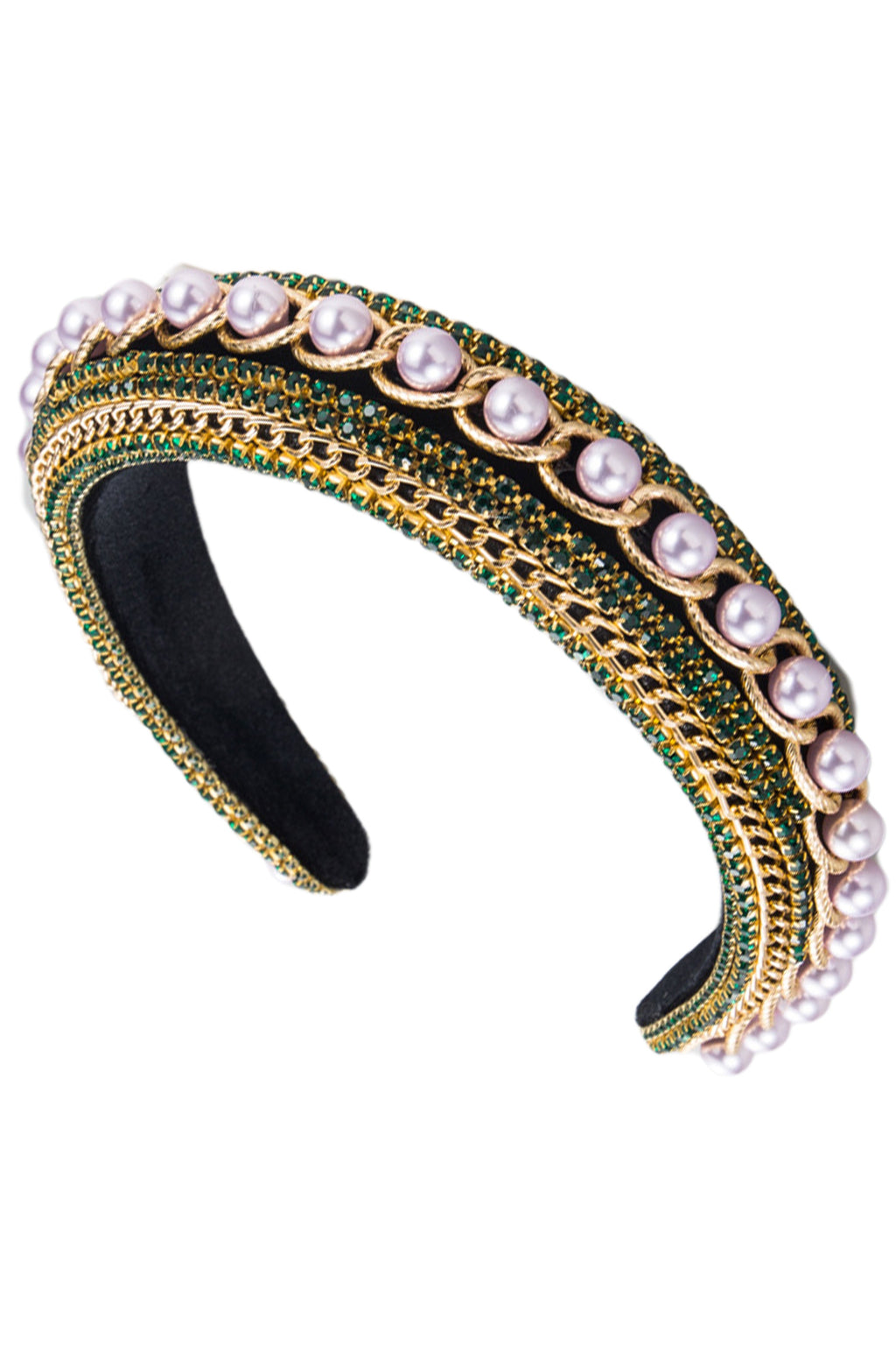 Baroque Pearl Rhinestone Headband L3288