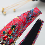 Baroque Flower Rhinestone Headband L3299