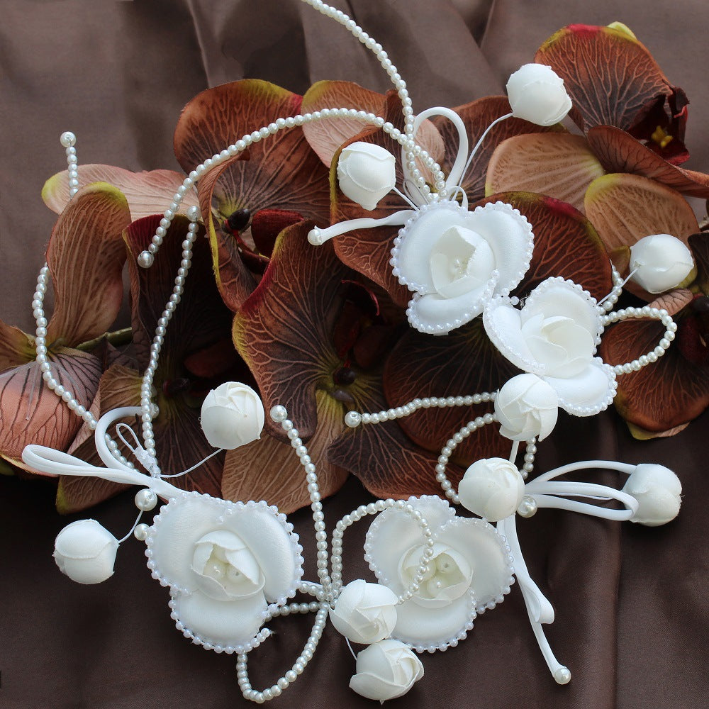 Floral Pearl Headband L3317