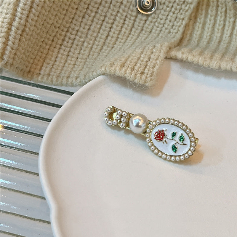 Rose Pearl Hair Clip L3415