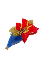 Floral Acrylic Hair Clips L3421