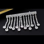 Tassel Rhinestone Hair Clip Set L3445