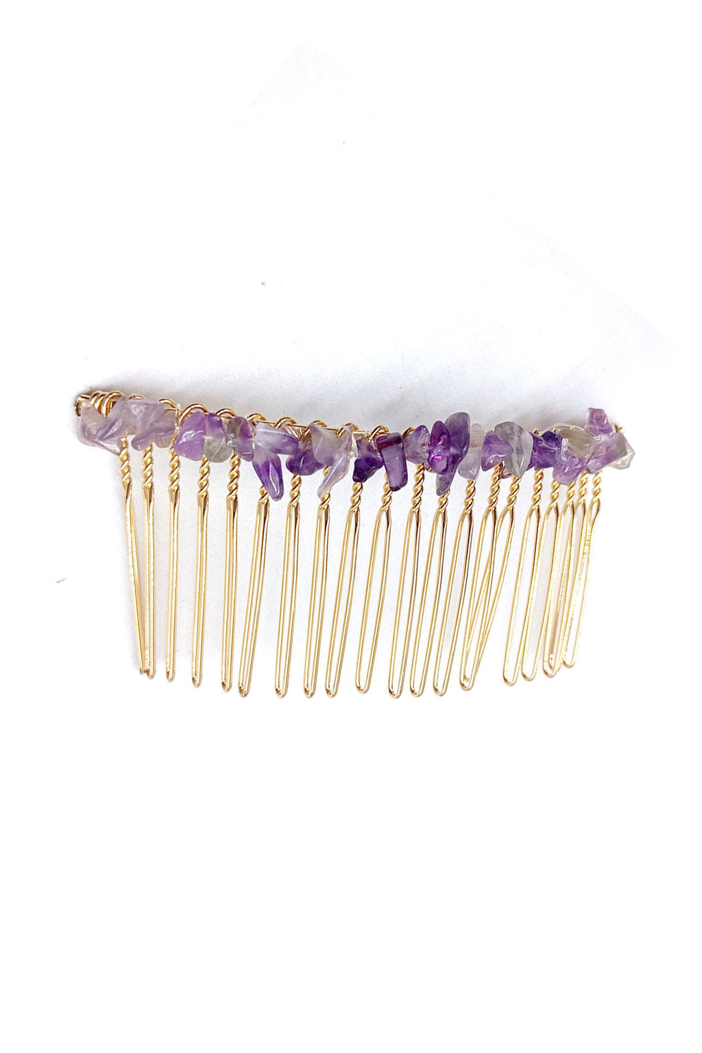 Irregular Natural Stone Hair Comb L3446