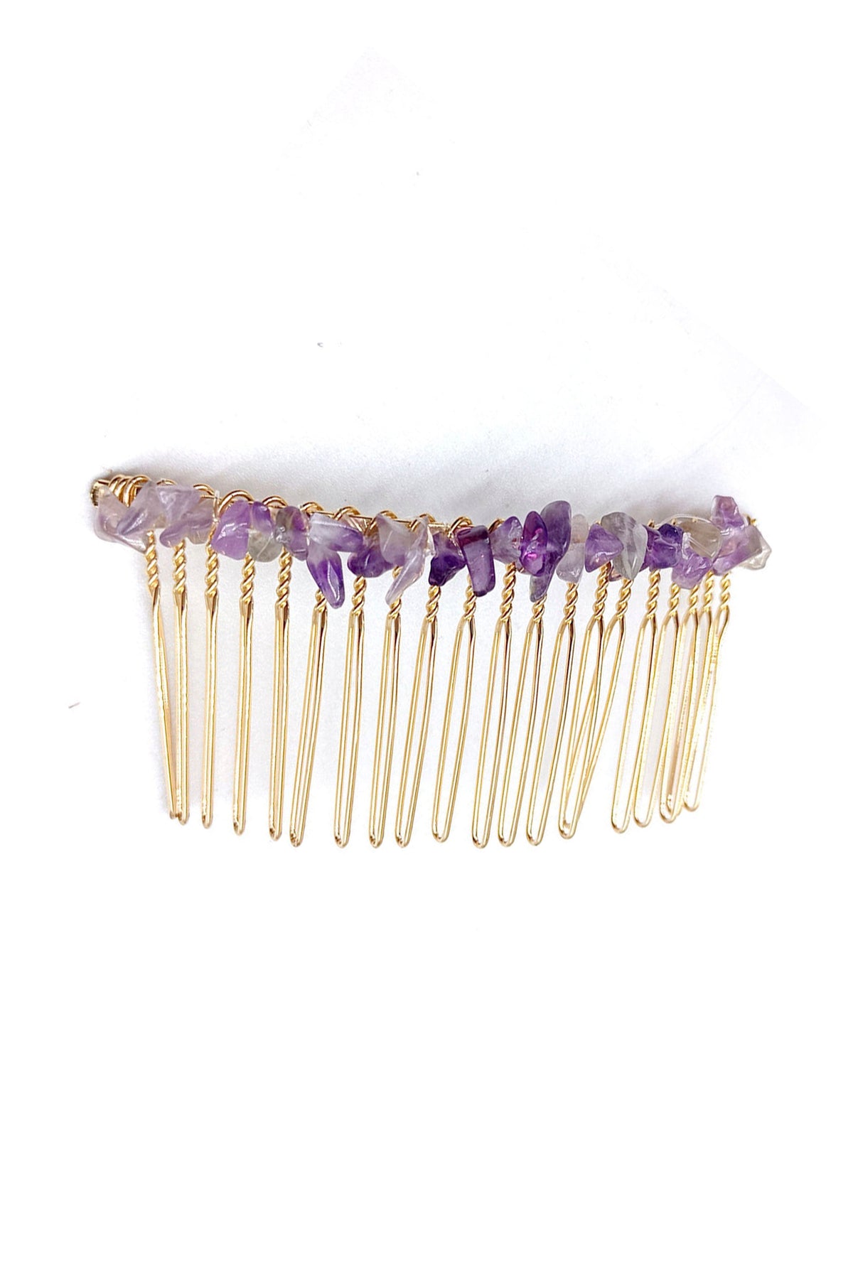 Irregular Natural Stone Hair Comb L3446