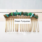 Irregular Natural Stone Hair Comb L3446