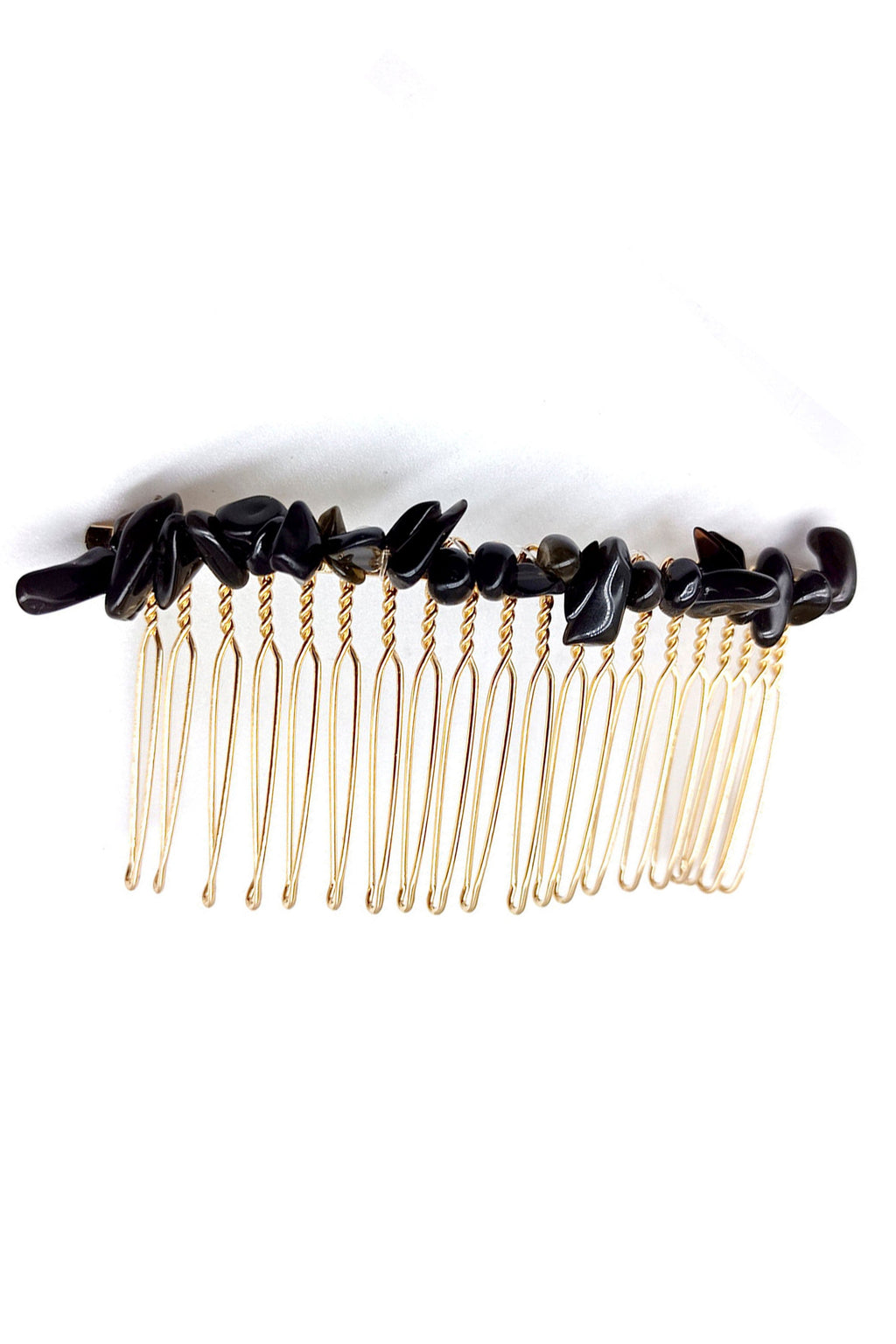 Irregular Natural Stone Hair Comb L3446