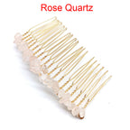 Irregular Natural Stone Hair Comb L3446