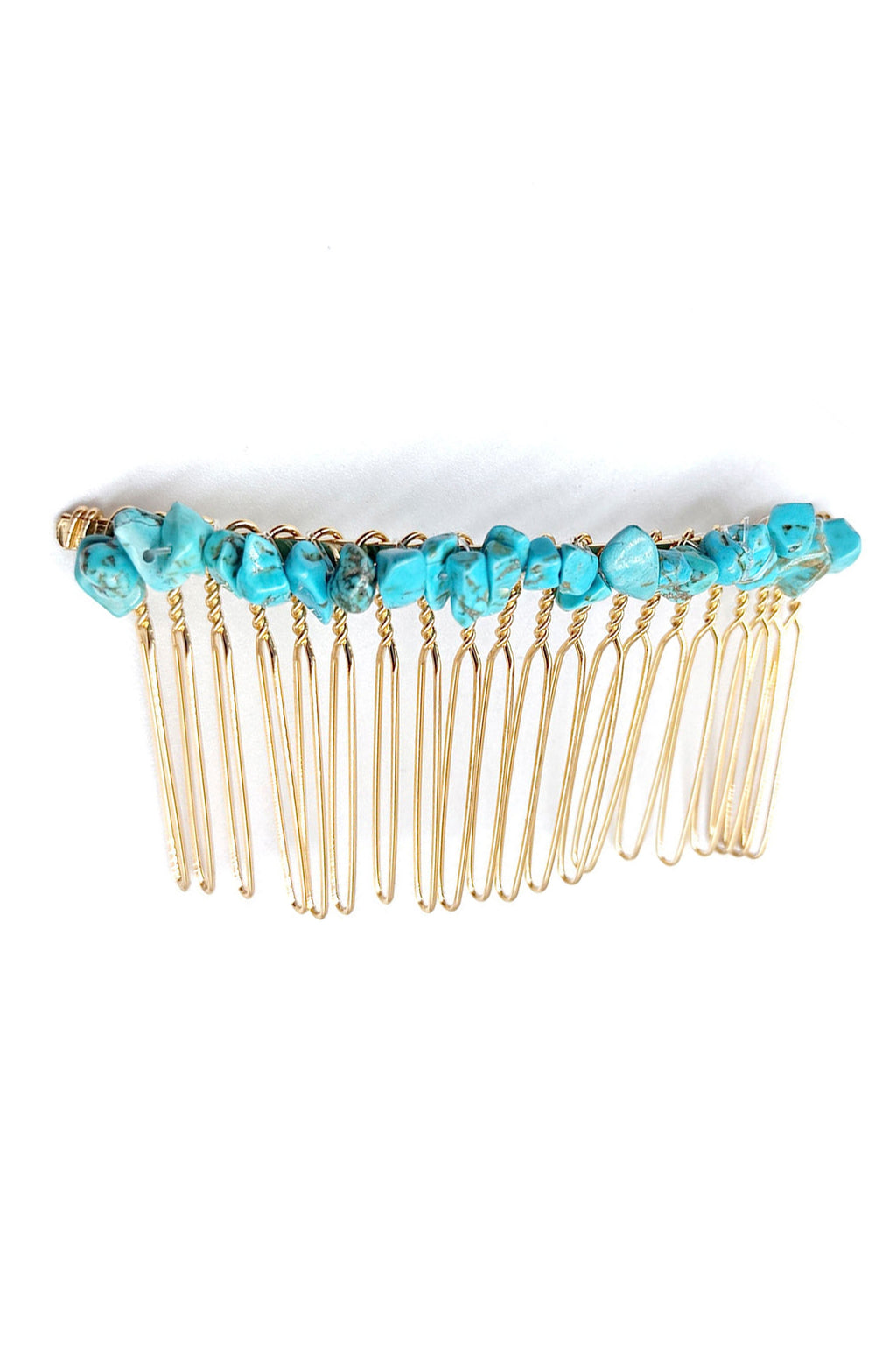 Irregular Natural Stone Hair Comb L3446