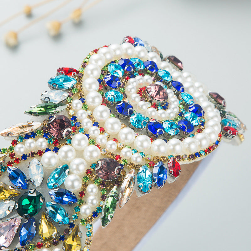 Pearl Rhinestone Headband L3475