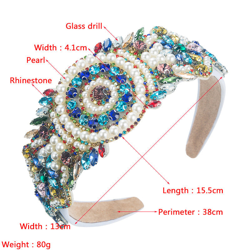 Pearl Rhinestone Headband L3475