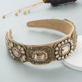 Baroque Suqare Rhinestone Headband L3478