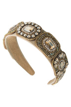 Baroque Suqare Rhinestone Headband L3478