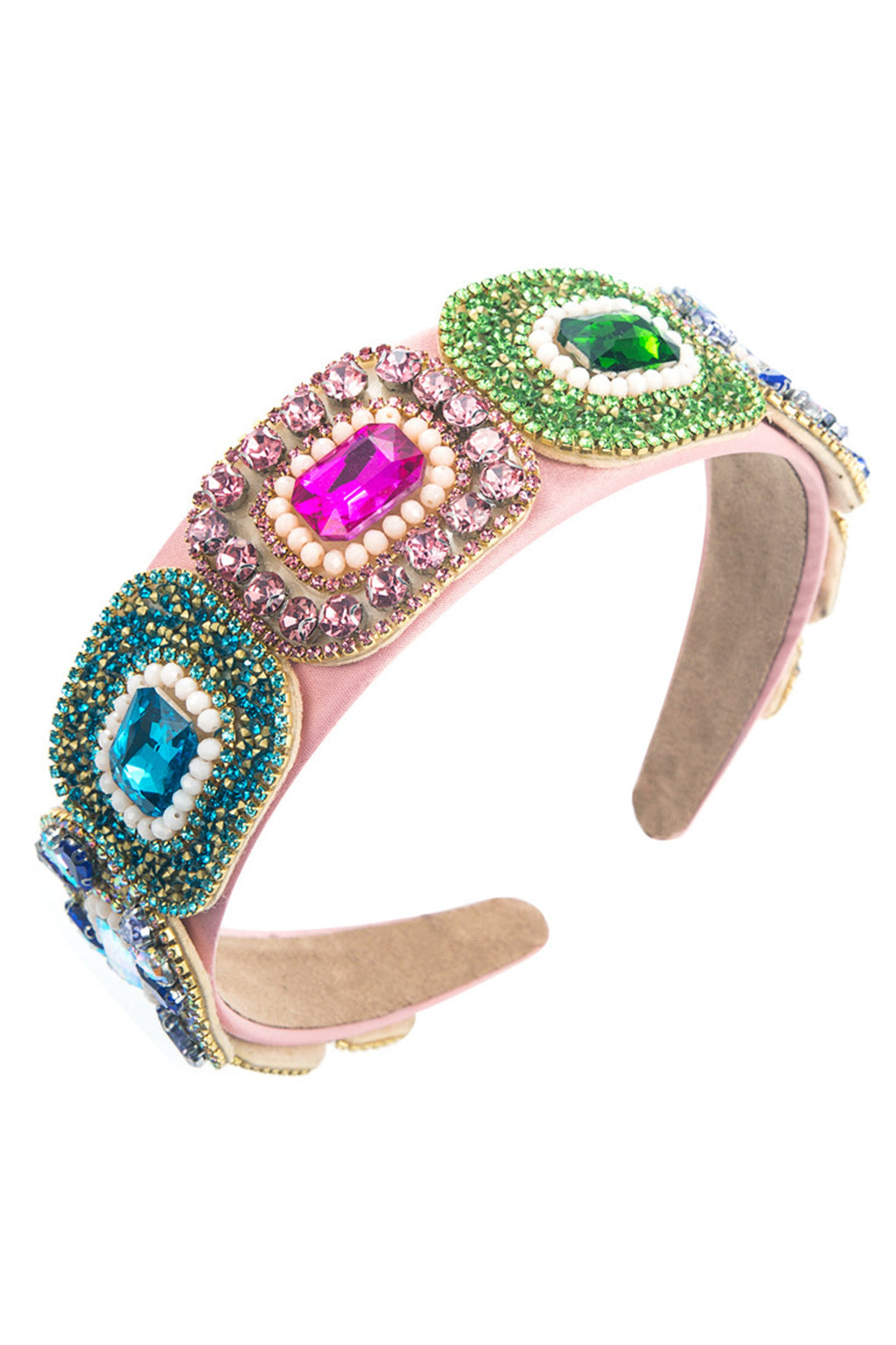 Baroque Suqare Rhinestone Headband L3478