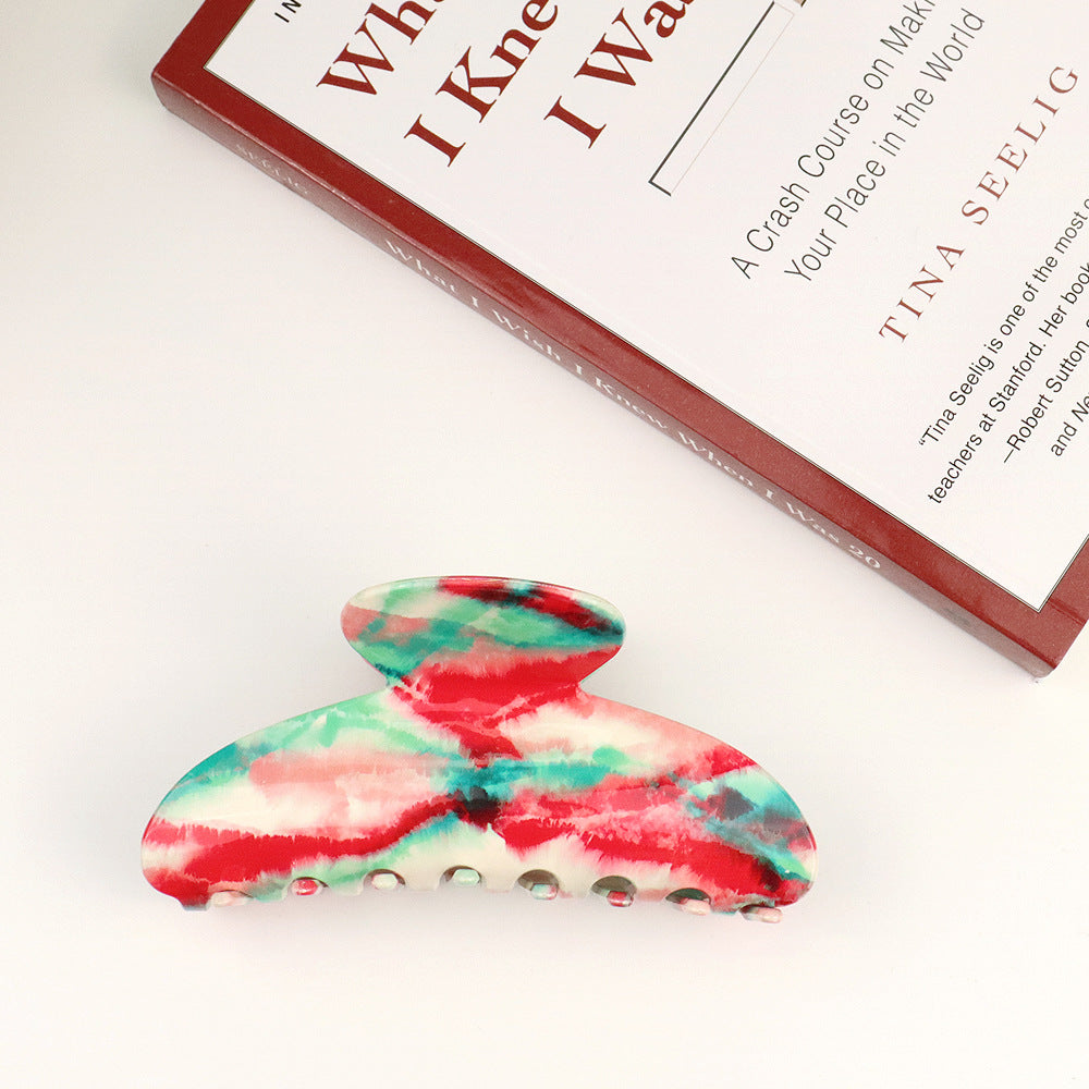 Printed Acrylic Hair Clip L3519
