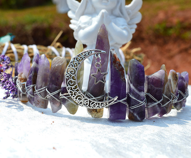 Moon Natural Stone Headband L3528