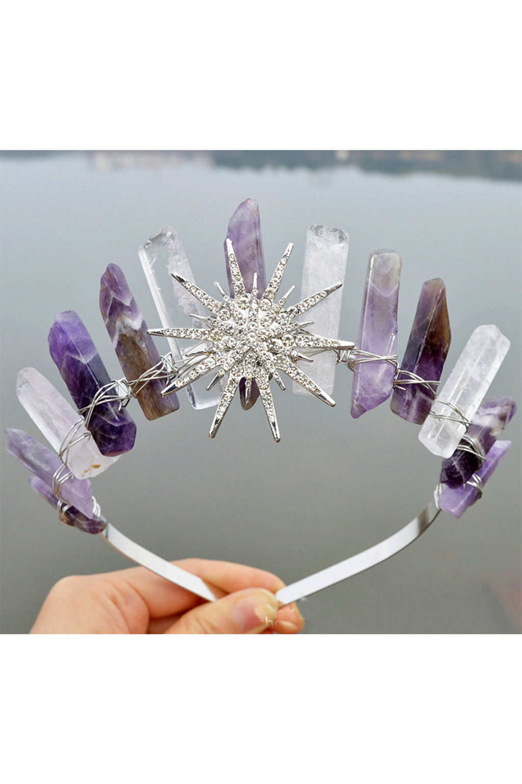 Sun Natural Stone Headband L3529