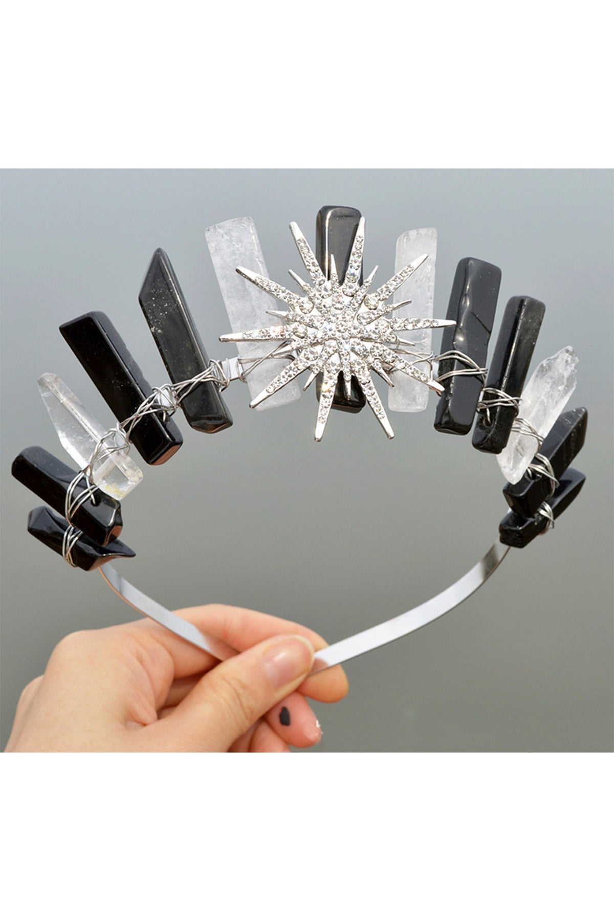 Sun Natural Stone Headband L3529