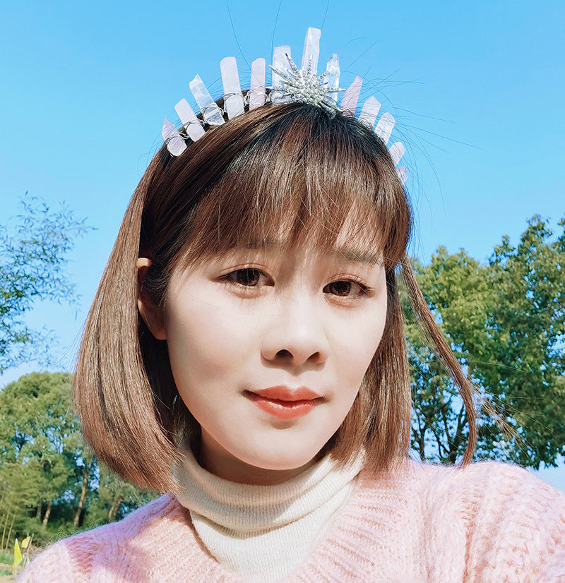Sun Natural Stone Headband L3529