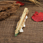 Floral Agate Hair Clip L3576