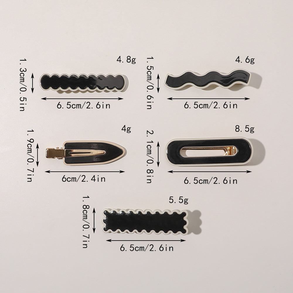 Rectangular Wave Hair Clip L3577