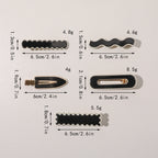 Rectangular Wave Hair Clip L3577