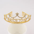 Bride To Be Rhinestone Crown Headband L3598