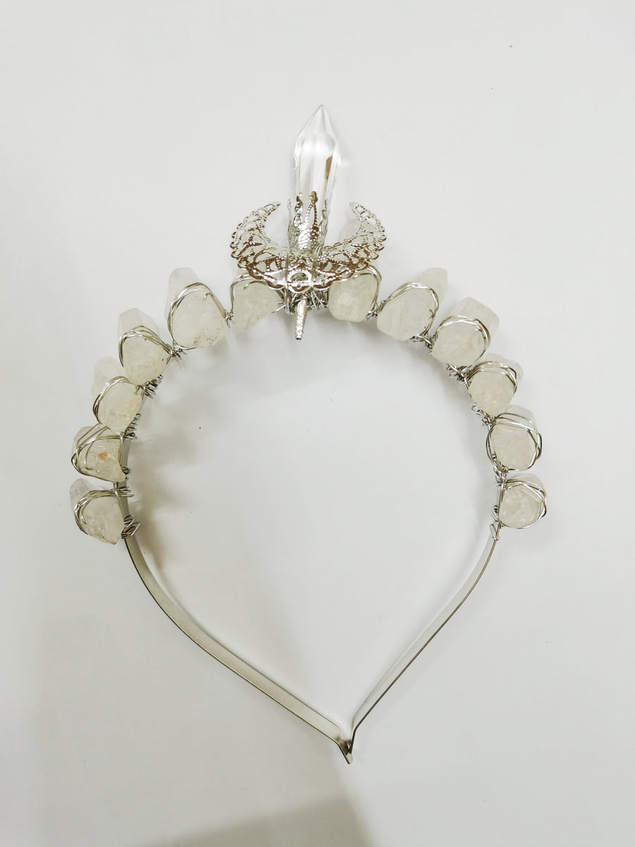 Moon Scepter Quartz Column Headband L3608