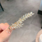 Leaf Rhinestone Hair Clip L3613