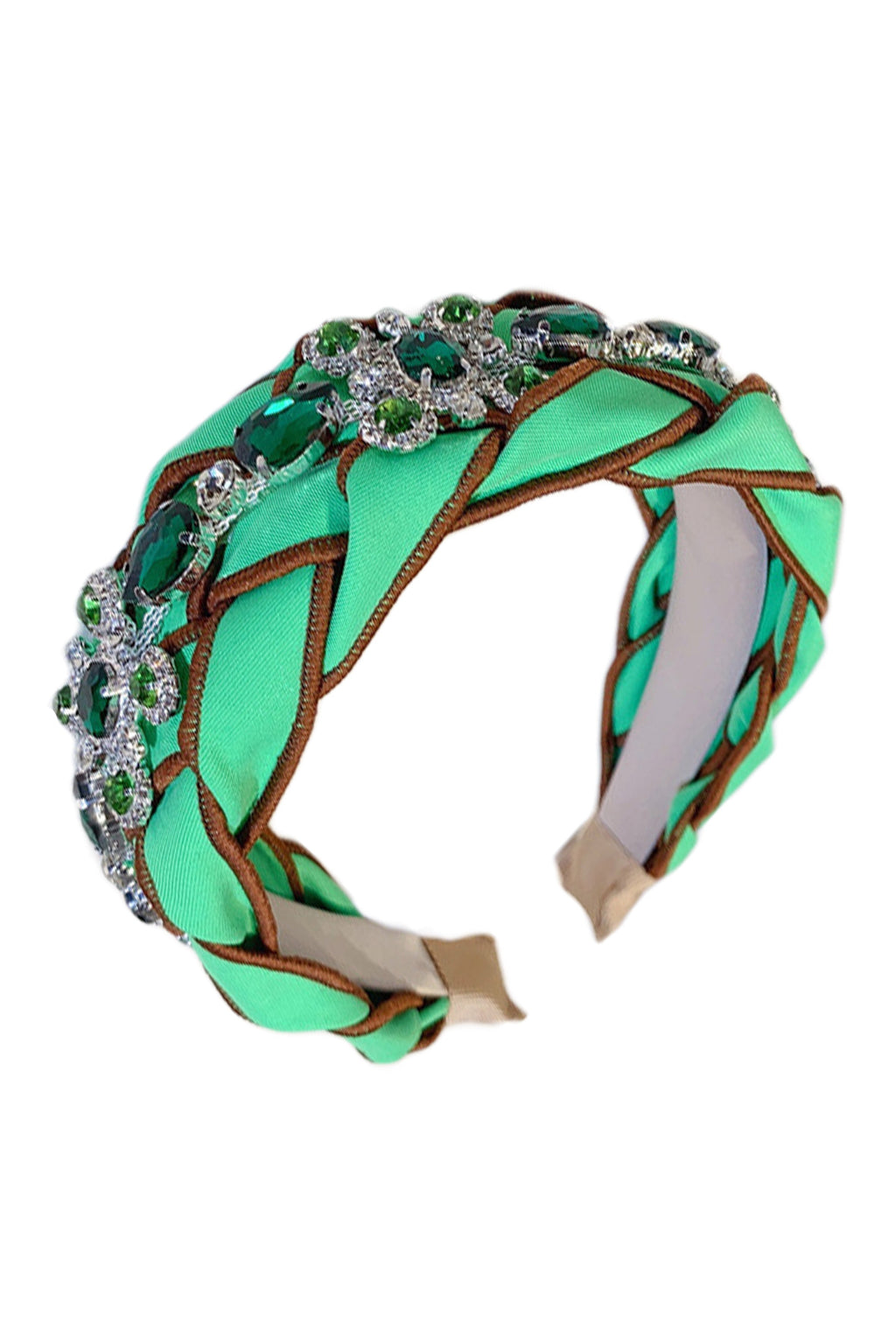 Rhinestone Twist Fabric Headband L3637