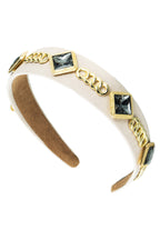 Diamond Shaped Glass Drill Chain Headband L3643