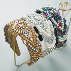 Baroque Tassel Rhinestone Headband L3654