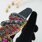 Baroque Rhinestone Seed Bead Headband L3682
