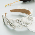 Baroque Rhinestone Seed Bead Headband L3682