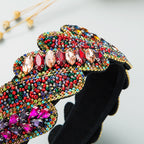 Baroque Rhinestone Seed Bead Headband L3682