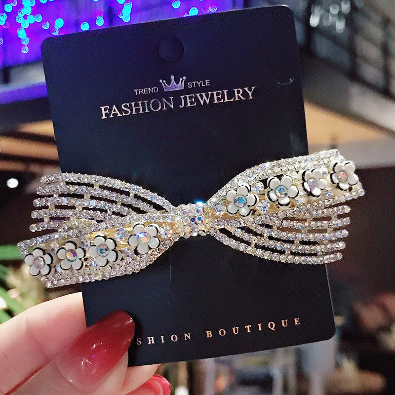 Bow Rhinestone Hair Clip L3688