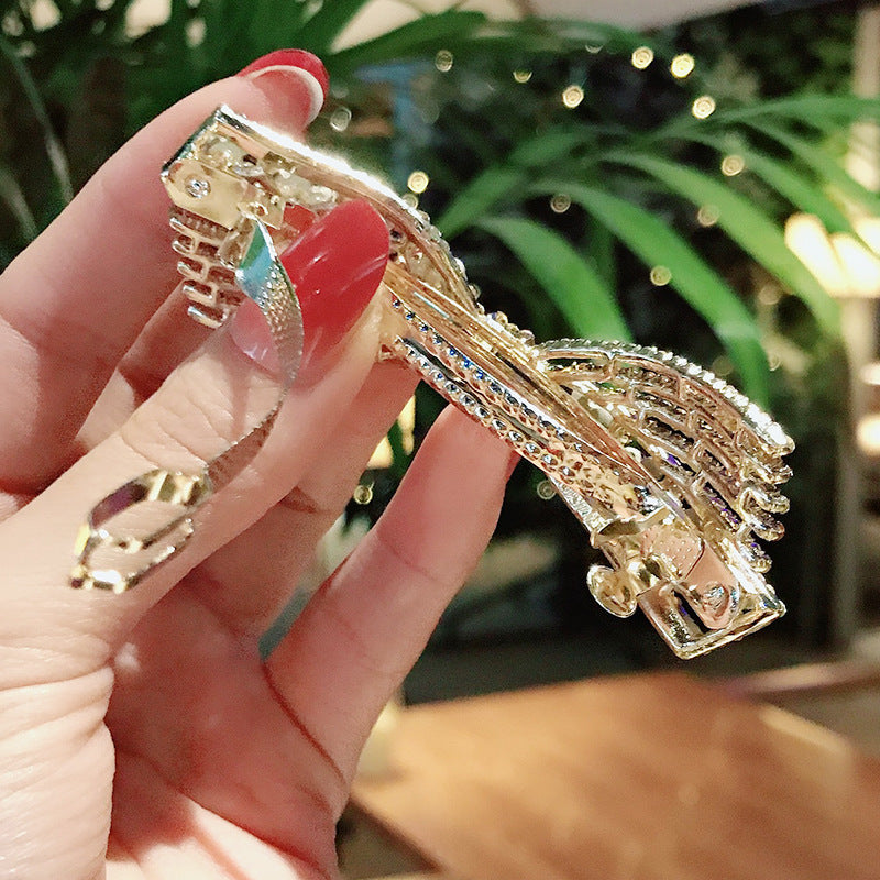 Bow Rhinestone Hair Clip L3688