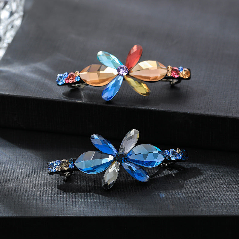 Flower Rhinestone Hair Clip L3734