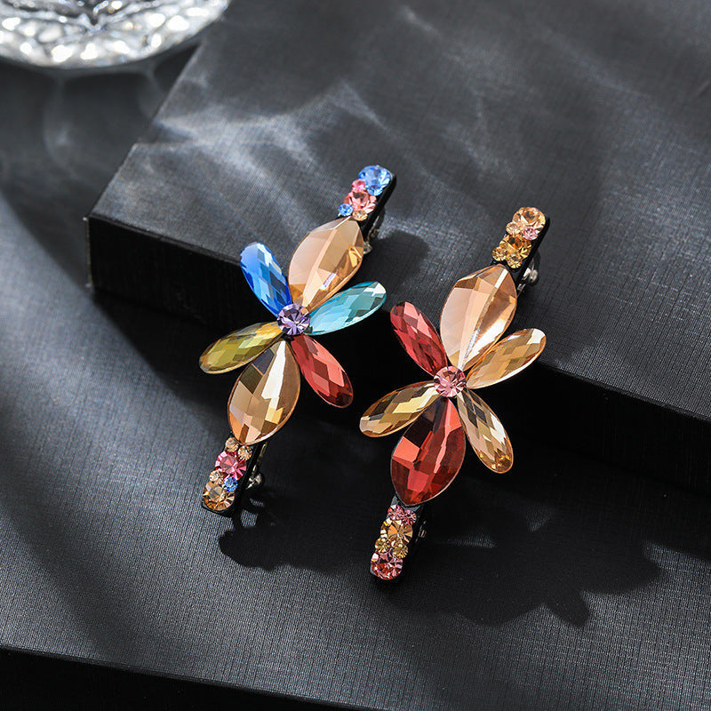 Flower Rhinestone Hair Clip L3734